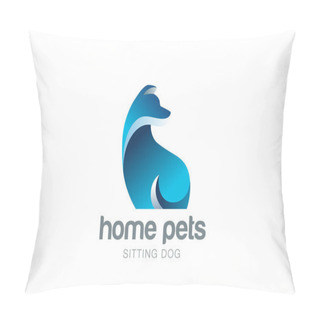 Personality  Dog Logo Design Pillow Covers