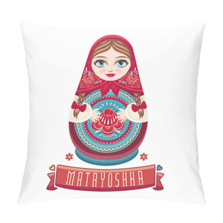 Personality  Matryoshka. Russian Folk Nesting Doll. Pillow Covers