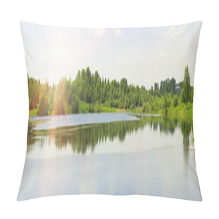 Personality  Panorama Of A Summer Landscape Pillow Covers