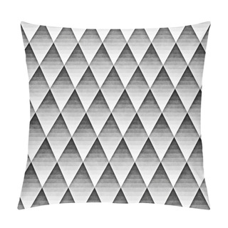 Personality  Seamless Gradient Rhombus Grid Pattern. Abstract Geometric Background Design Pillow Covers