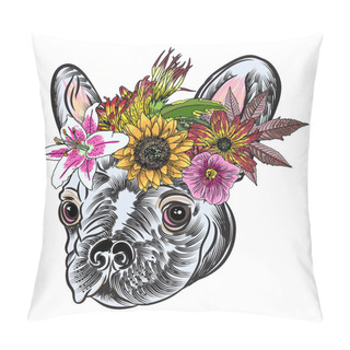 Personality  Small Cute French Bulldog Puppy  Pillow Covers