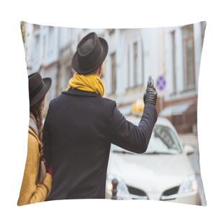 Personality  Catching Taxi Pillow Covers