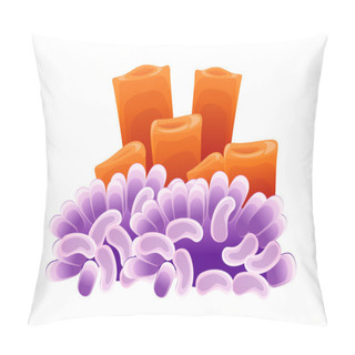 Personality  Vector Icon Coral Pillow Covers
