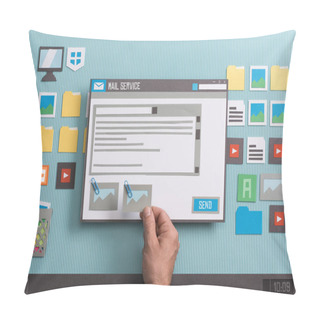 Personality  User Writing E-mails  Pillow Covers