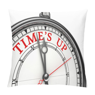 Personality  Time Is Up Concept Clock Pillow Covers