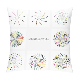 Personality  Colorful Shapes With Dots. Pillow Covers