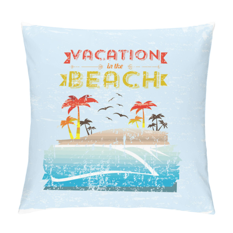 Personality  vacation in the beach pillow covers