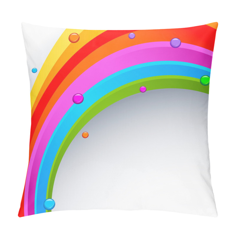 Personality  Abstract rainbow colored background pillow covers