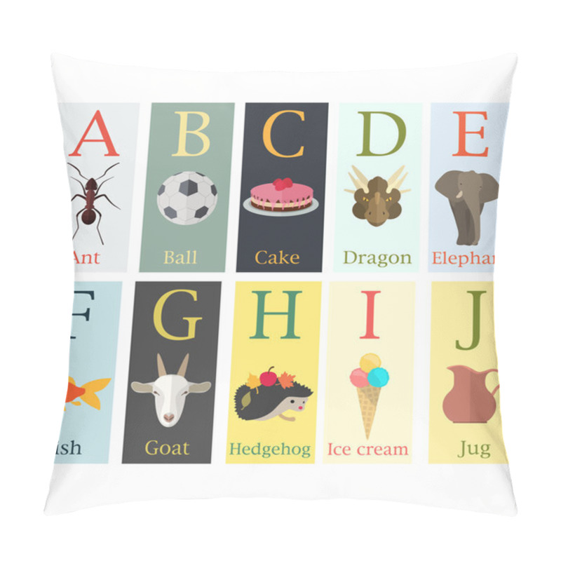 Personality  Colorful Cards With Alphabet Pillow Covers