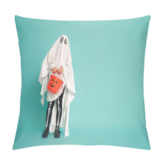 Personality  Kid In Ghost Costume Pillow Covers
