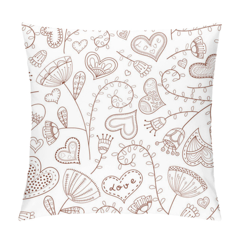 Personality  Romantic seamless floral pattern pillow covers