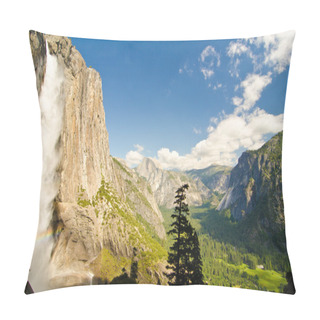 Personality  Upper Yosemite Falls And Yosemite Valley Pillow Covers