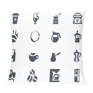 Personality  Coffee Icons Pillow Covers