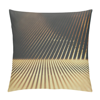 Personality  Metallic Glitter Vintage Lights Background. Defocused. Pillow Covers