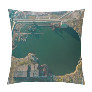 Personality  Industrial Landscape. Flooded Mine. Failure In The Earth's Surface. A Man-made Accident. Uralkali. Pillow Covers