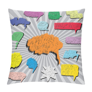 Personality  Comic Bubbles Pillow Covers