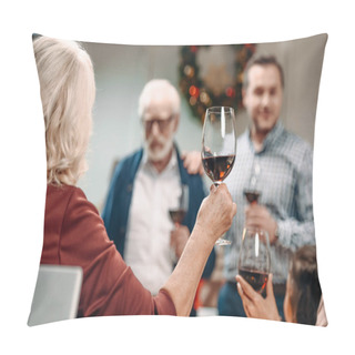 Personality  Woman Making Toast On Christmas Pillow Covers