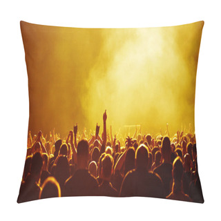 Personality  Yellow Concert Crowd Pillow Covers