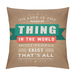 Personality  Inspirational And Motivational Quotes Typographic Poster. Vector Illustration In Flat Style. Vector Quote. Poster Template Pillow Covers