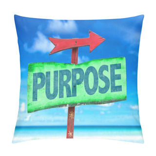 Personality  Text:Purpose On Sign Pillow Covers