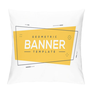 Personality  Geometric Banner Concept Pillow Covers