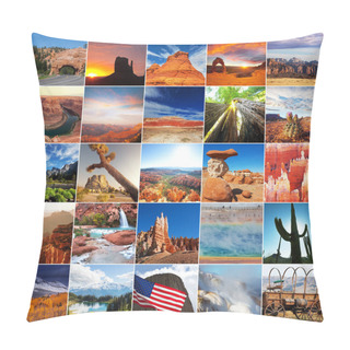 Personality  Various Natural Landscapes In USA, Big Landscapes Collection Pillow Covers