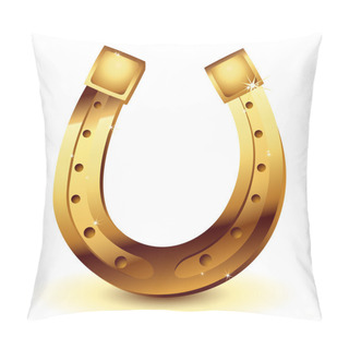 Personality  Horseshoe Gold Pillow Covers