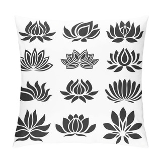 Personality  Lotus Icons Pillow Covers