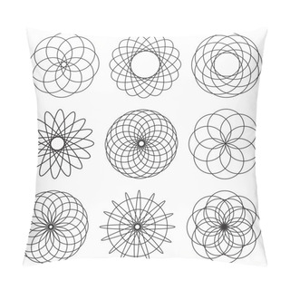 Personality  Illustrated Spiral Effect Pillow Covers
