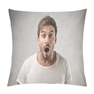 Personality  Handsome Man Astonished Pillow Covers
