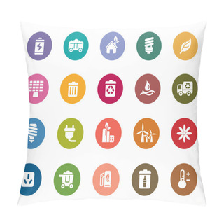 Personality  Environmental Protection Color Icons Pillow Covers