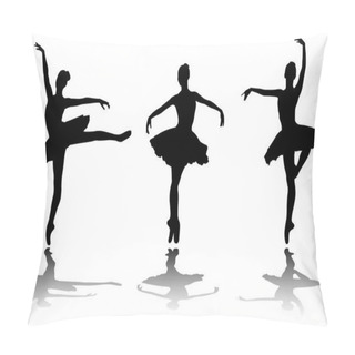 Personality  Elegant Ballerinas Silhouettes Pillow Covers