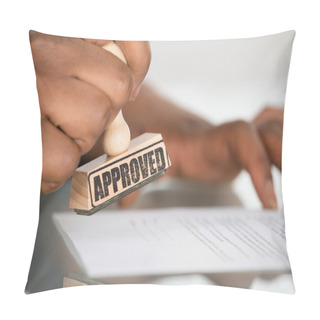 Personality  Person's Hand Stamping On Contract Form Pillow Covers