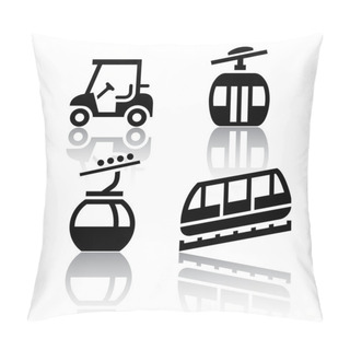 Personality  Set Of Transport Icons - Recreation Pillow Covers