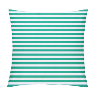 Personality  Striped Horizontal Green And White Pattern Texture Pillow Covers