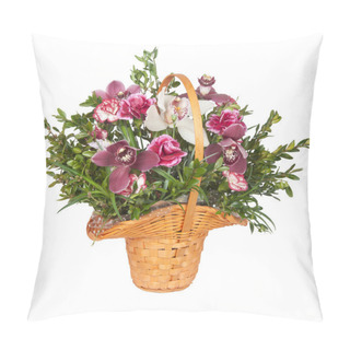 Personality  A Bouquet Of Flowers In A Basket Pillow Covers