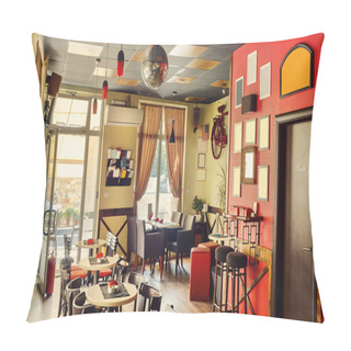 Personality  Cafe Interior Retro Design Pillow Covers