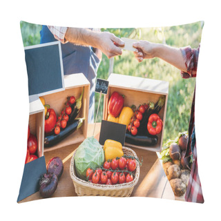 Personality  Farmers Holding Blank Card Pillow Covers
