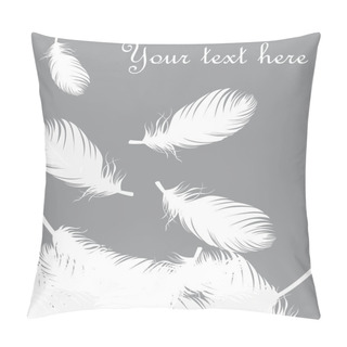 Personality  Feathers Vector Background Pillow Covers