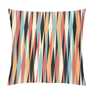 Personality  Striped Rhombus Color Background Pattern Pillow Covers