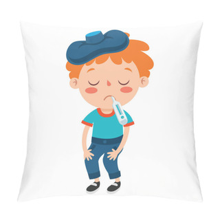 Personality  Poses And Expressions Of A Funny Boy Pillow Covers