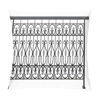 Personality  Old Vintage Banister Fence Isolated On White Background Pillow Covers