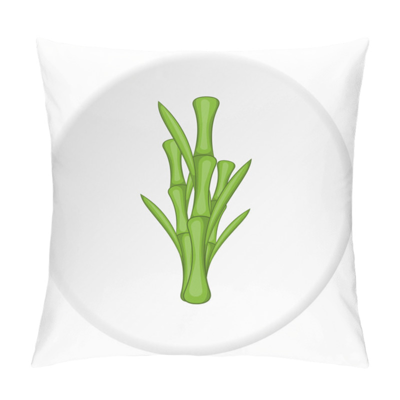 Personality  Bamboo icon, cartoon style pillow covers