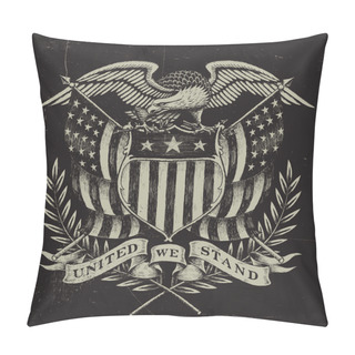 Personality  Hand Drawn American Eagle Pillow Covers