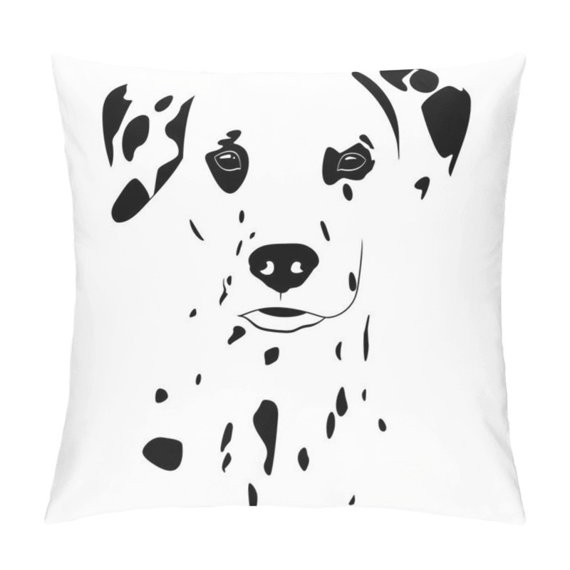 Personality  Spots Dalmatians face pillow covers