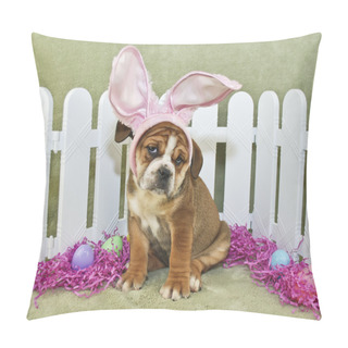 Personality  Funny Easter Bulldog Pillow Covers