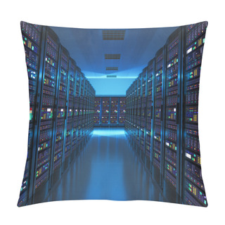 Personality  Server Room Interior In Datacenter Pillow Covers