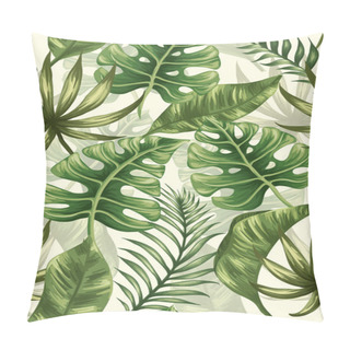 Personality  Tropical Palm Leaves Pillow Covers