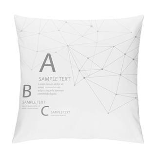 Personality  Abstract Background Triangular Grid. Vector Illustration Pillow Covers