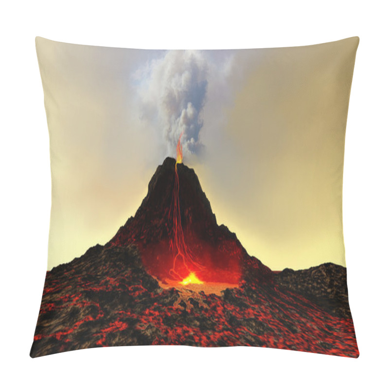 Personality  Active Volcano pillow covers